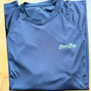 Men's Blue Bimini Bay outfitters L Polyester long sleeve Fishing Top